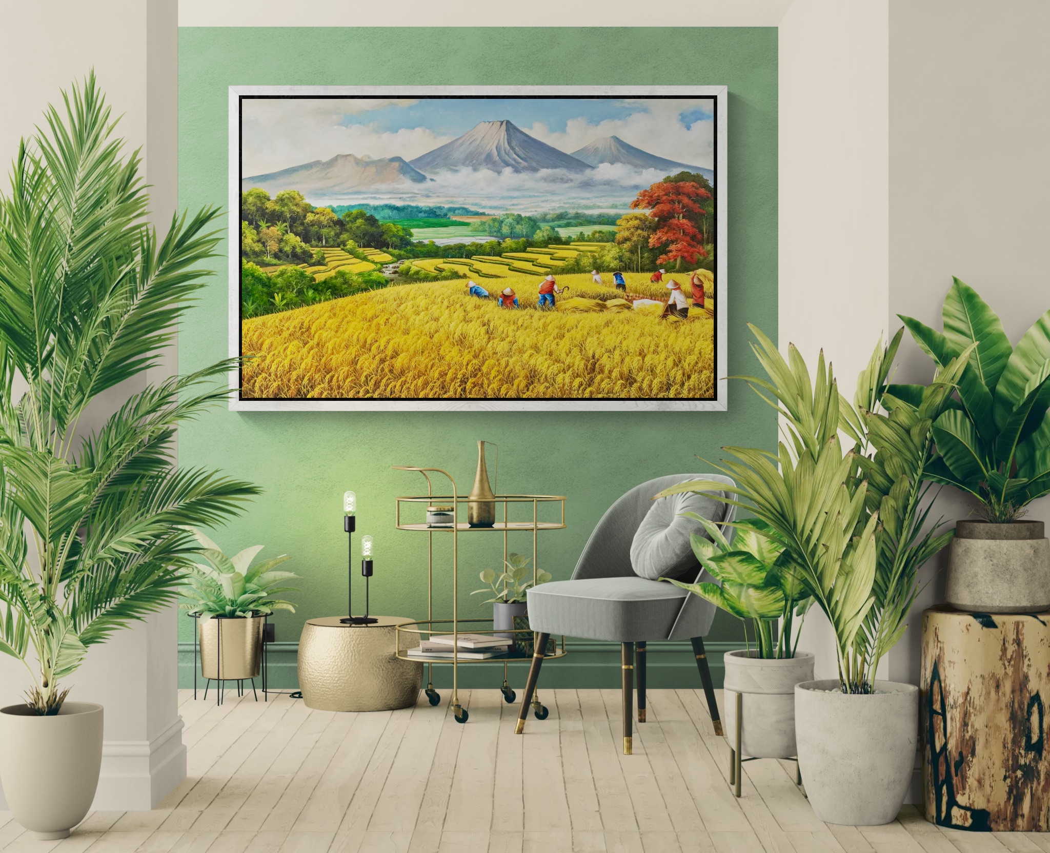 Harvest Under the Twin Mountains image 2